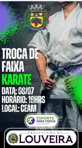 08/07 - Troca de Faixa de Karatê — foto 1